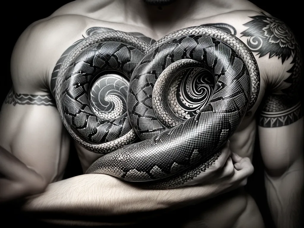 Imagens ouroboros tattoo masculina 1