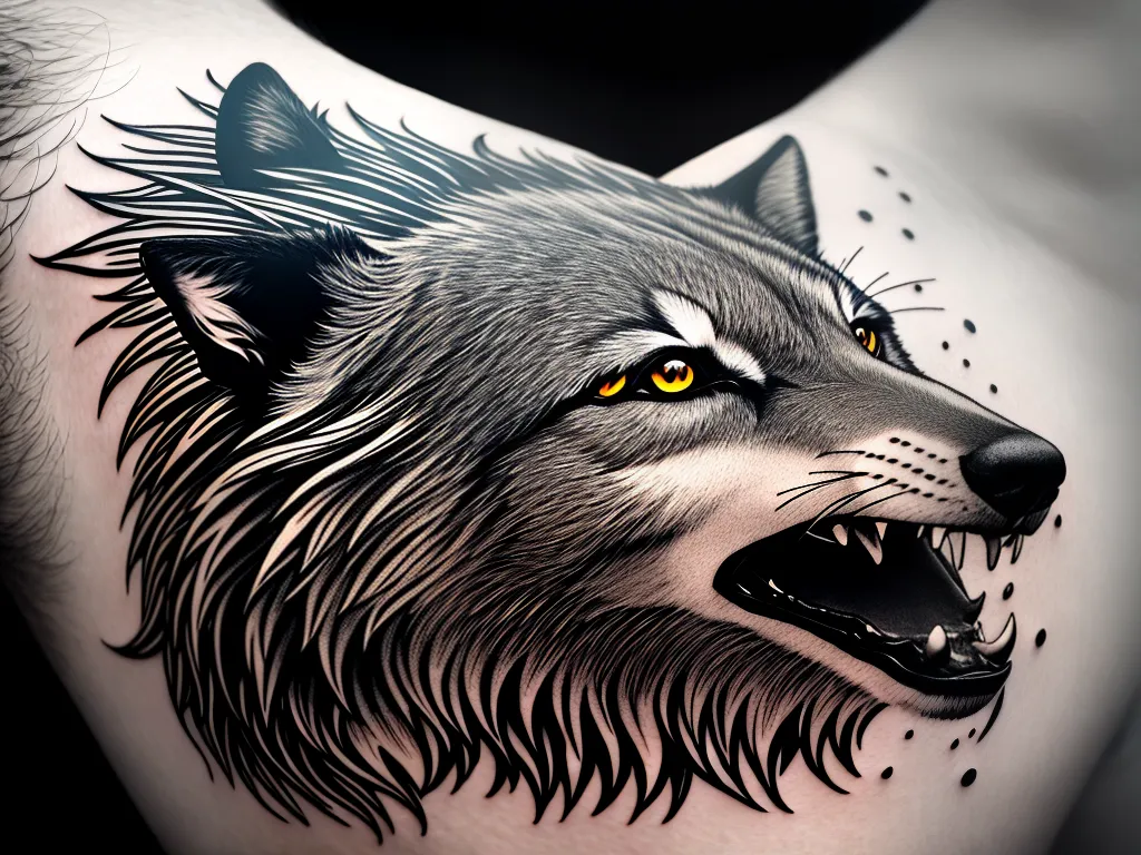 Imagens tatuagem lobo masculina