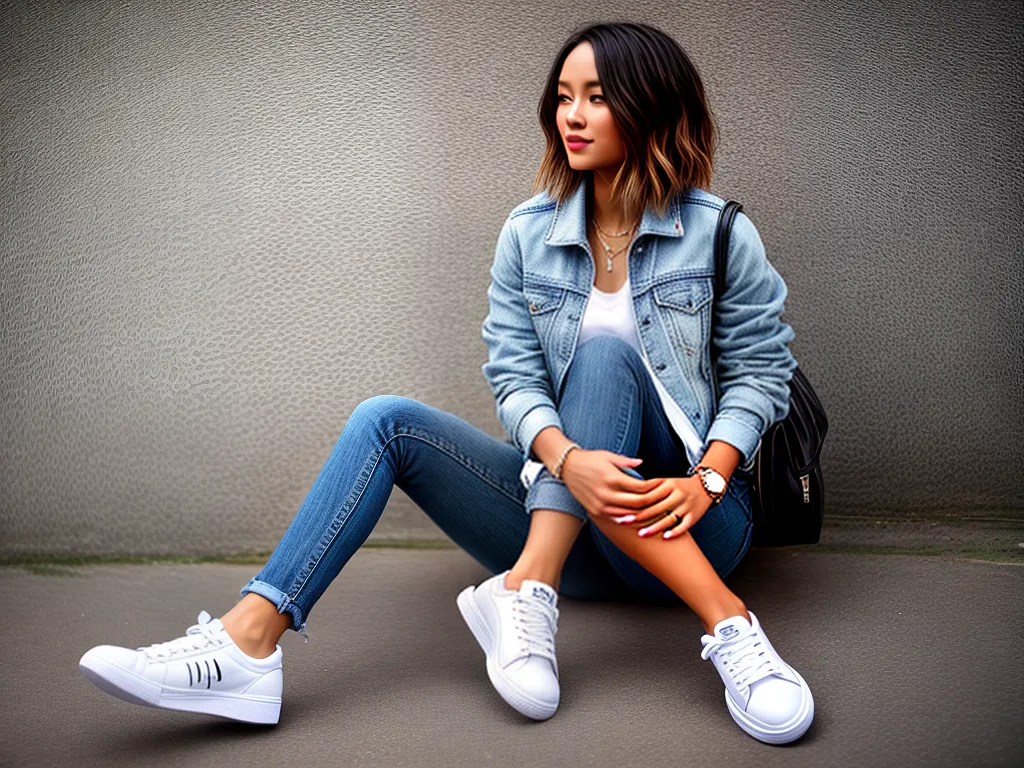 Descubra Agora: Como Arrasar com Tênis Branco! 1 Imagens tenis branco combina com que roupa