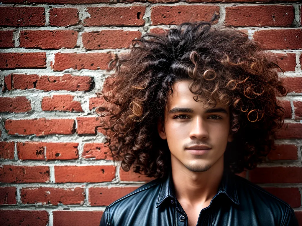 fotografia cabelo grande cacheado masculino