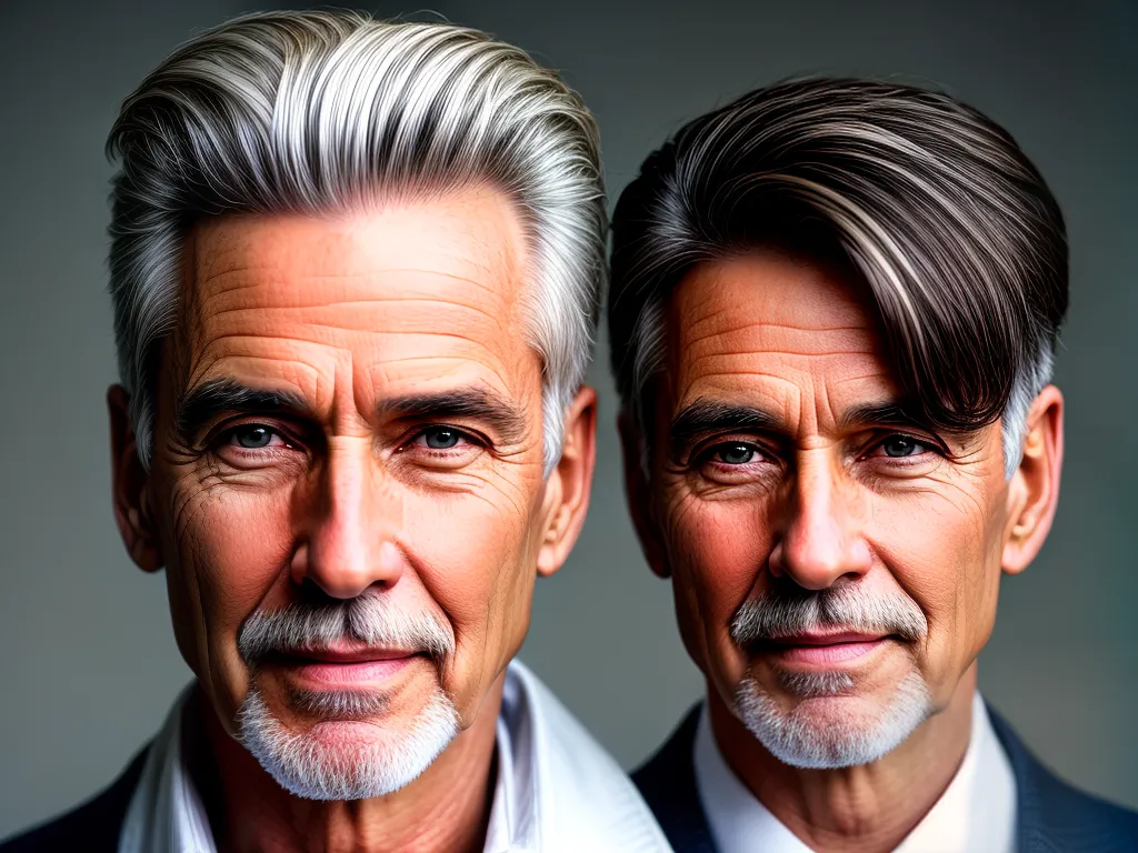 fotografia cabelo masculino branco