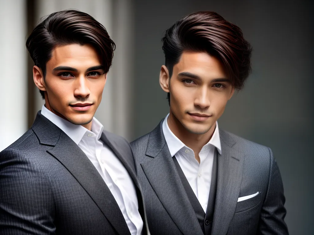 fotografia cabelo masculino curto liso 1