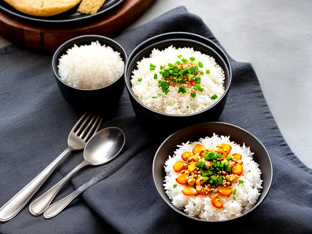 fotografia como fazer arroz para uma pessoa