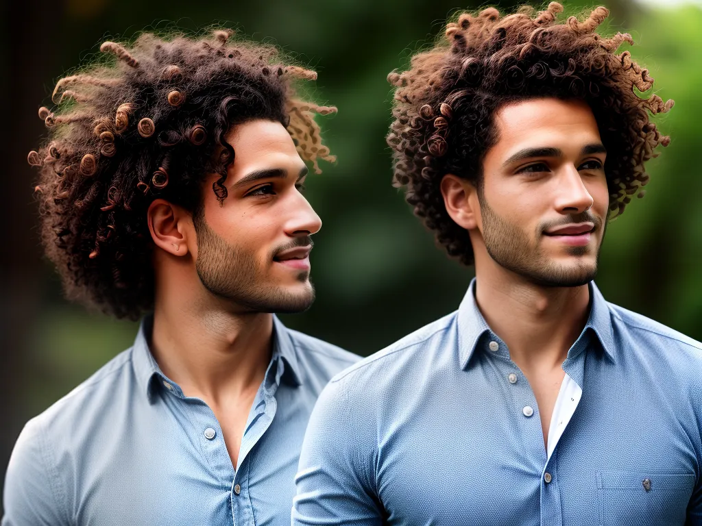 fotografia corte crespo masculino