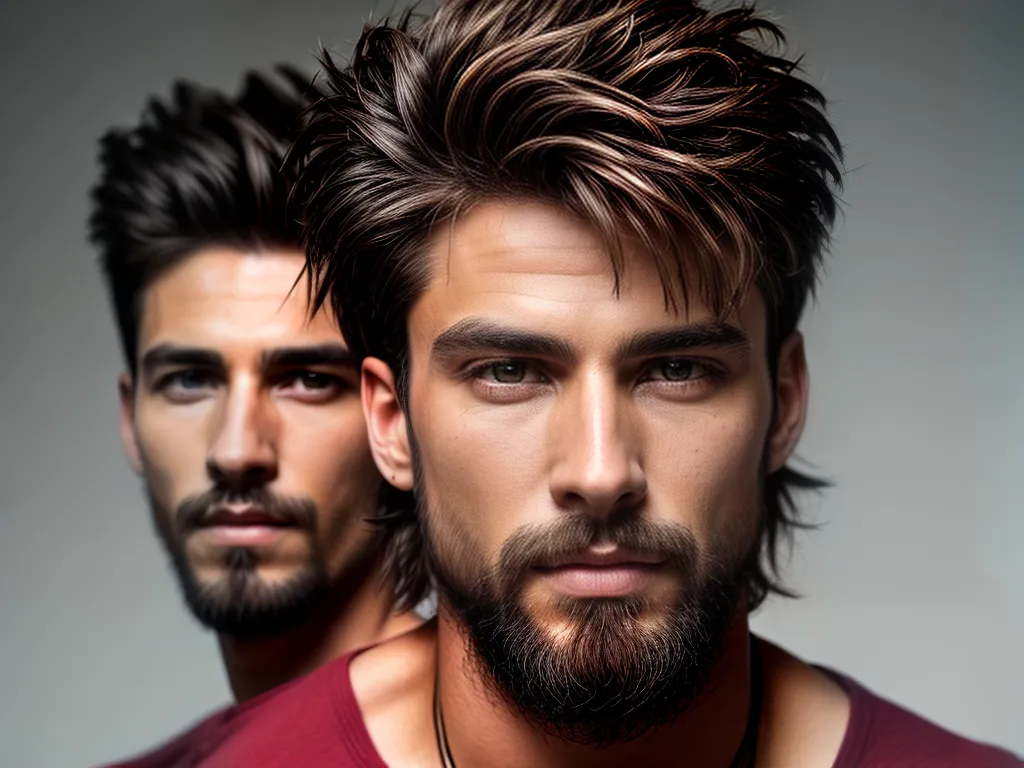 fotografia corte desfiado masculino