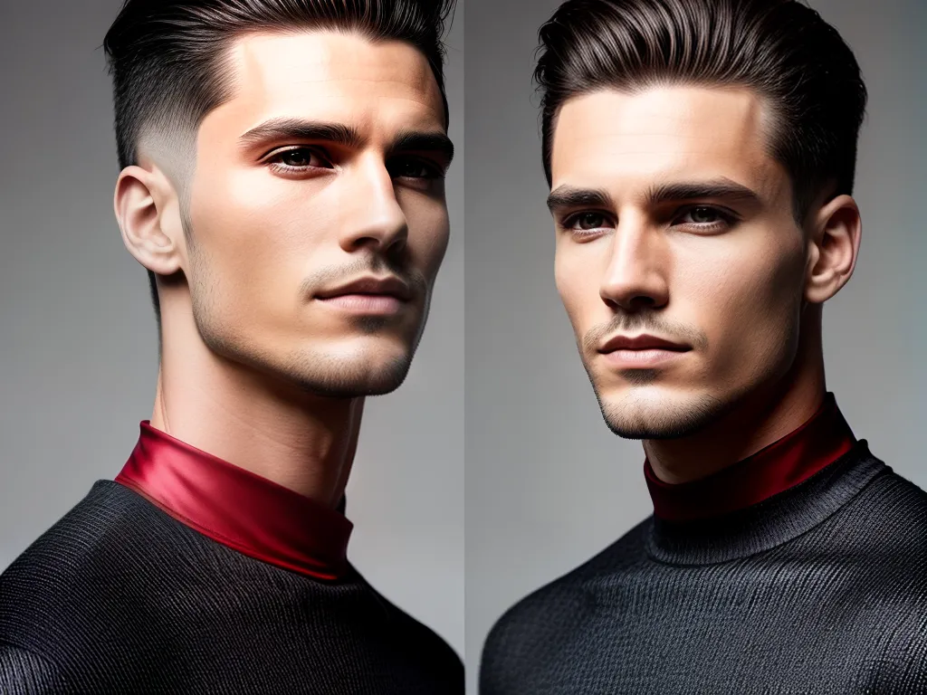 fotografia corte masculino v atras