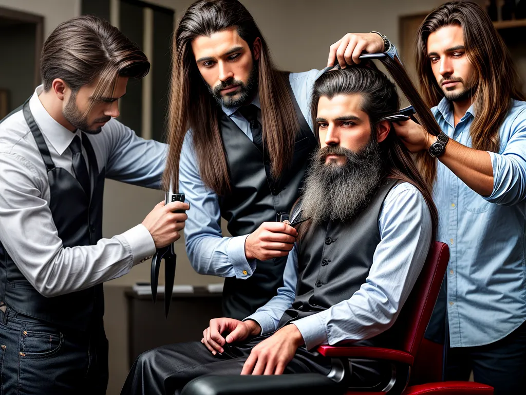 fotografia cortes cabelo masculino comprido