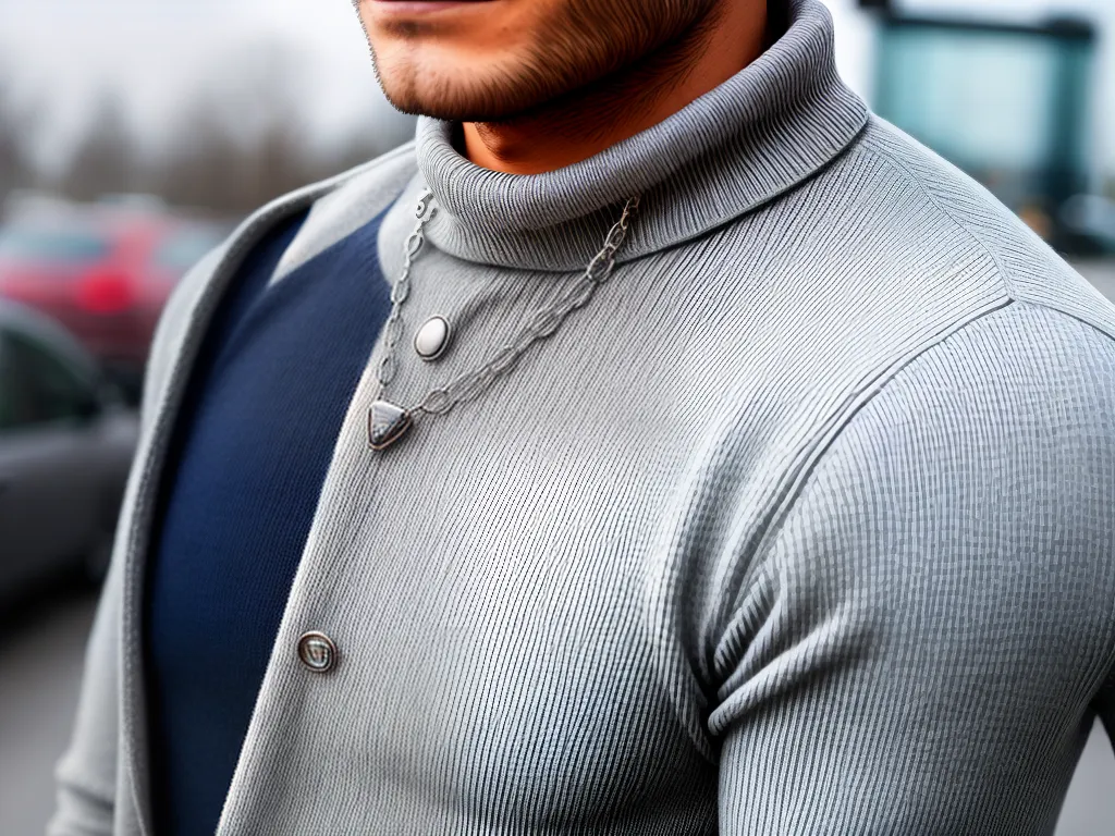 fotografia gola alta com colar masculino 1
