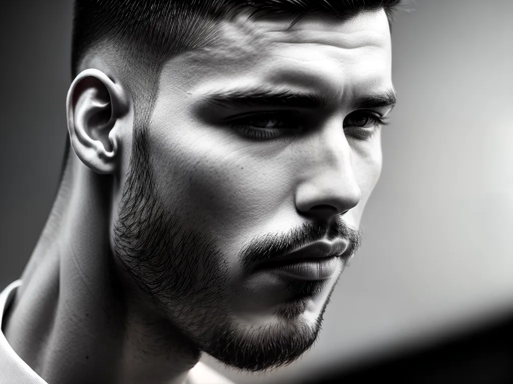 fotografia low fade masculino