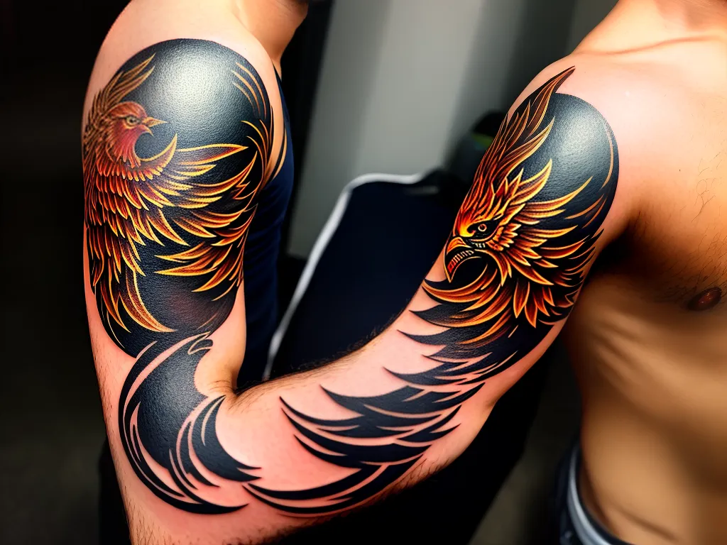 fotografia tattoo de superacao masculina