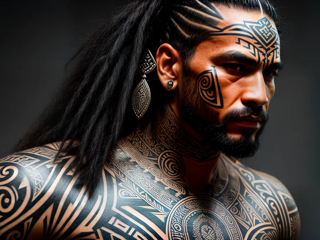 fotografia tatuagem maori significado