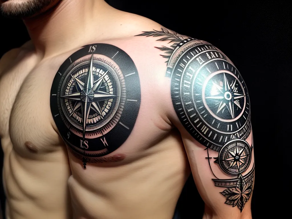 fotografia tatuagem ombro masculino pequena