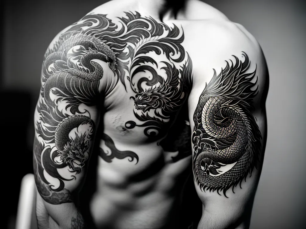 fotografia tatuagem oriental braco