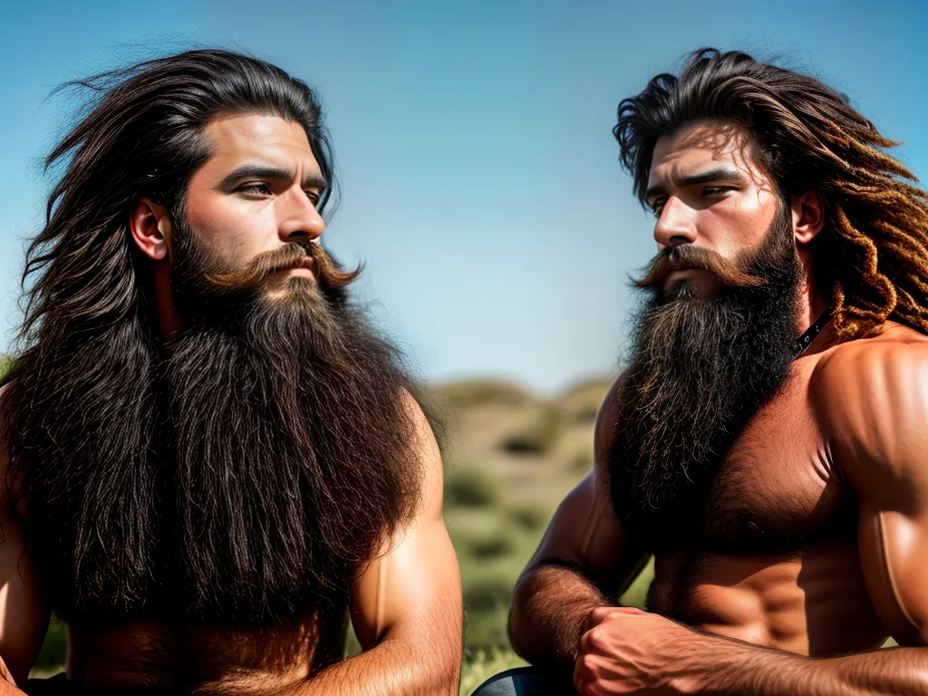 Barbas ou Pelos? Descubra as Curiosas Semelhanças! 3 ilustracao Barbas e animais semelhancas e diferencas