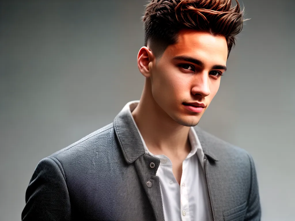 ilustracao cabelos pequenos masculinos