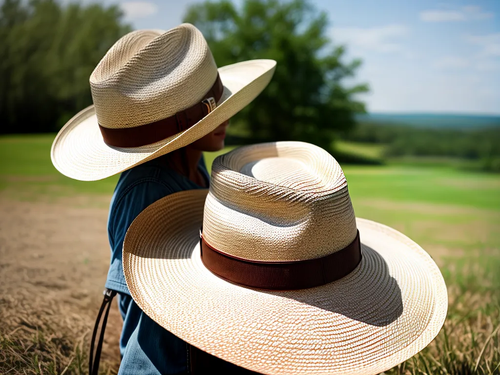 ilustracao chapeu palha masculino
