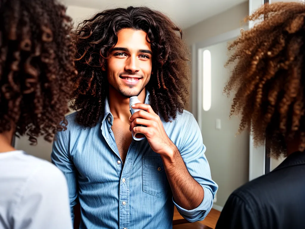 7 Dicas Incríveis para Finalizar seu Cabelo Cacheado Masculino 3 ilustracao como finalizar cabelo cacheado masculino