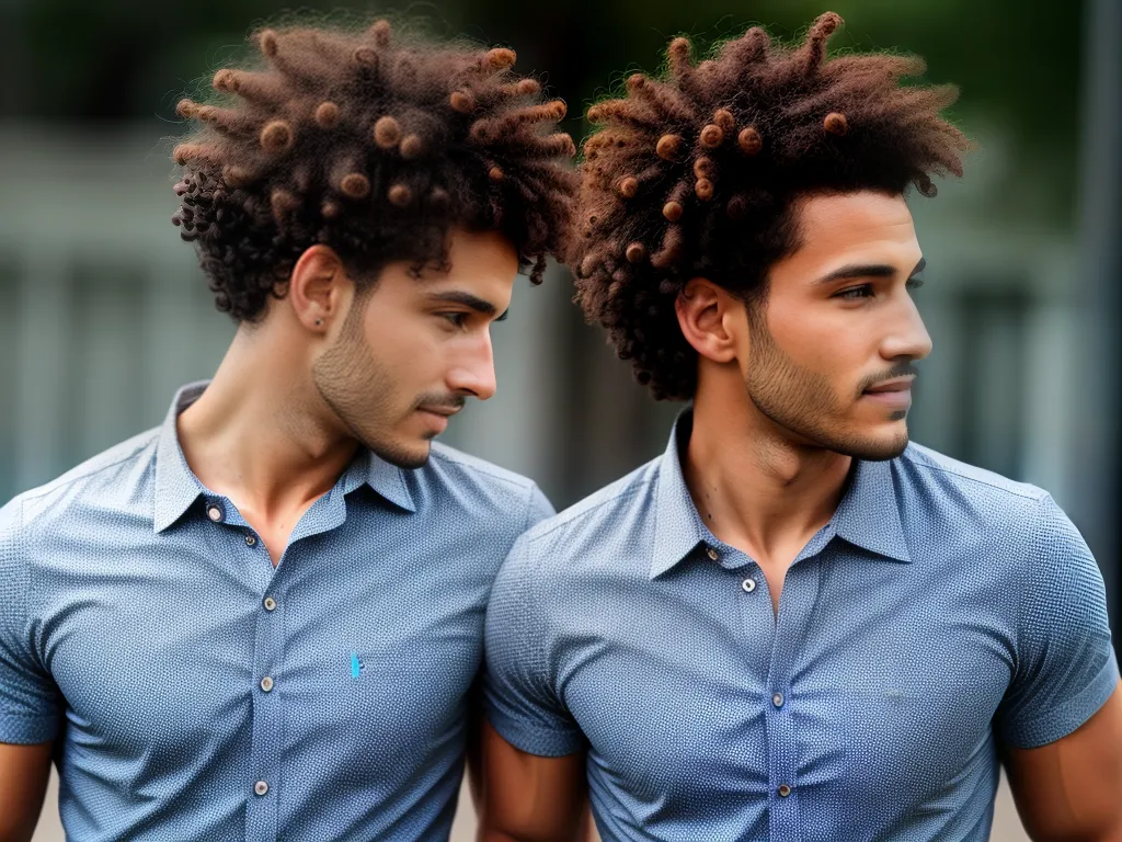 ilustracao corte crespo masculino