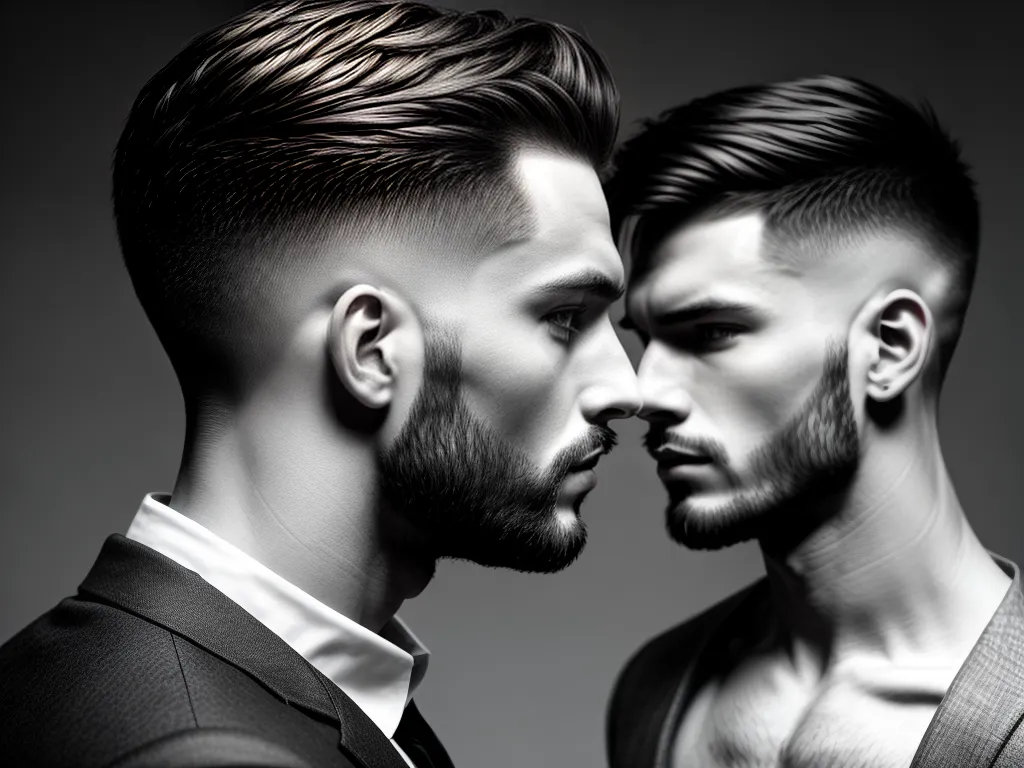 ilustracao corte masculino v atras