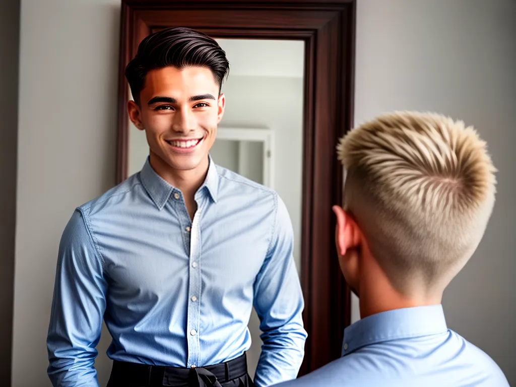 Revolutionize Seu Visual com Estes Cortes de Cabelo Liso Curto Masculino Incríveis! 3 ilustracao cortes cabelo liso curto masculino