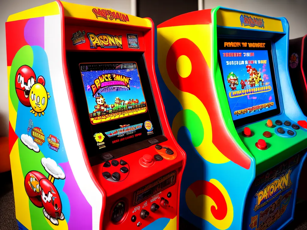 ilustracao fliperama jogos online