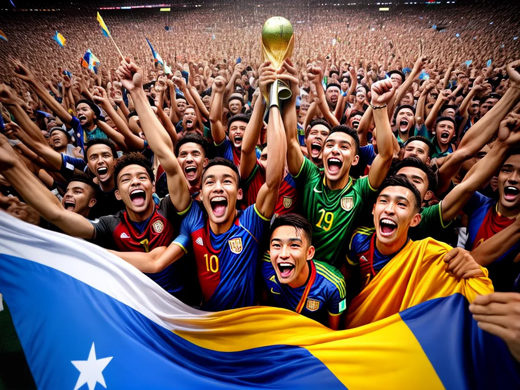 O Incrível Triunfo da Seleção Campeã! 3 ilustracao ganharam a copa do mundo