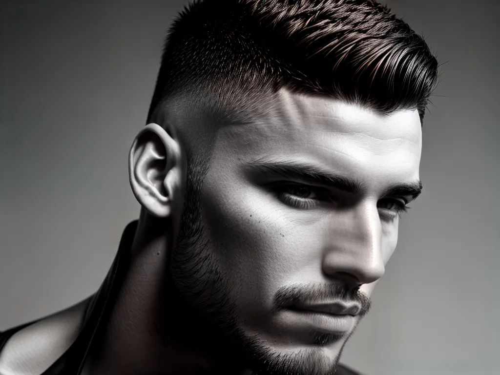 ilustracao low fade masculino