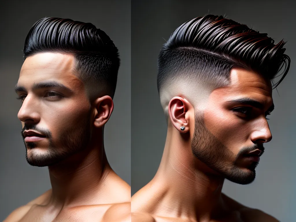 ilustracao modelos de corte de cabelo masculino