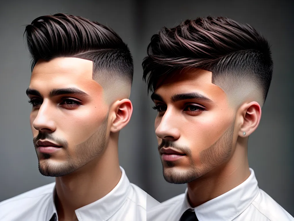 ilustracao nome de corte de cabelo masculino