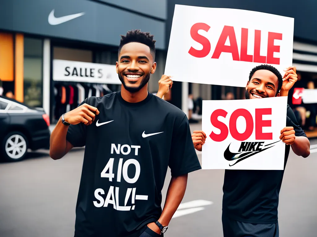 ilustracao promocao tenis nike masculino