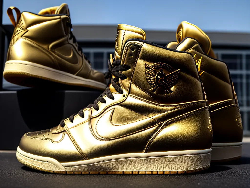 ilustracao solid gold ovo x air jordans 1