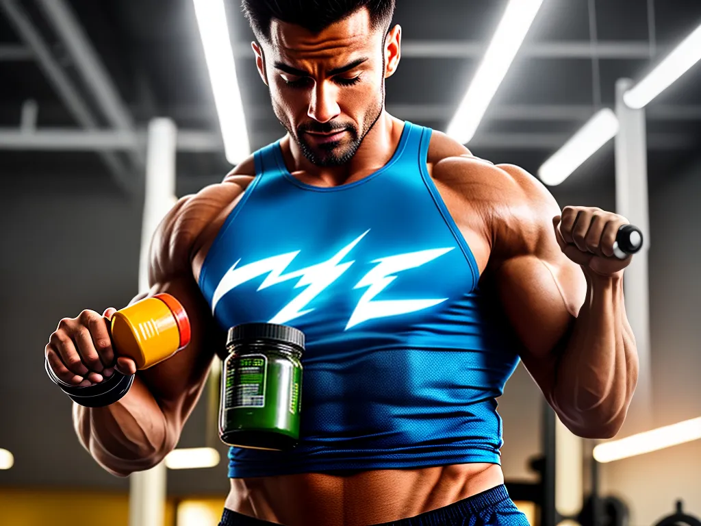 Potencialize seu Treino com Suplementos Energéticos 3 ilustracao suplemento energia academia