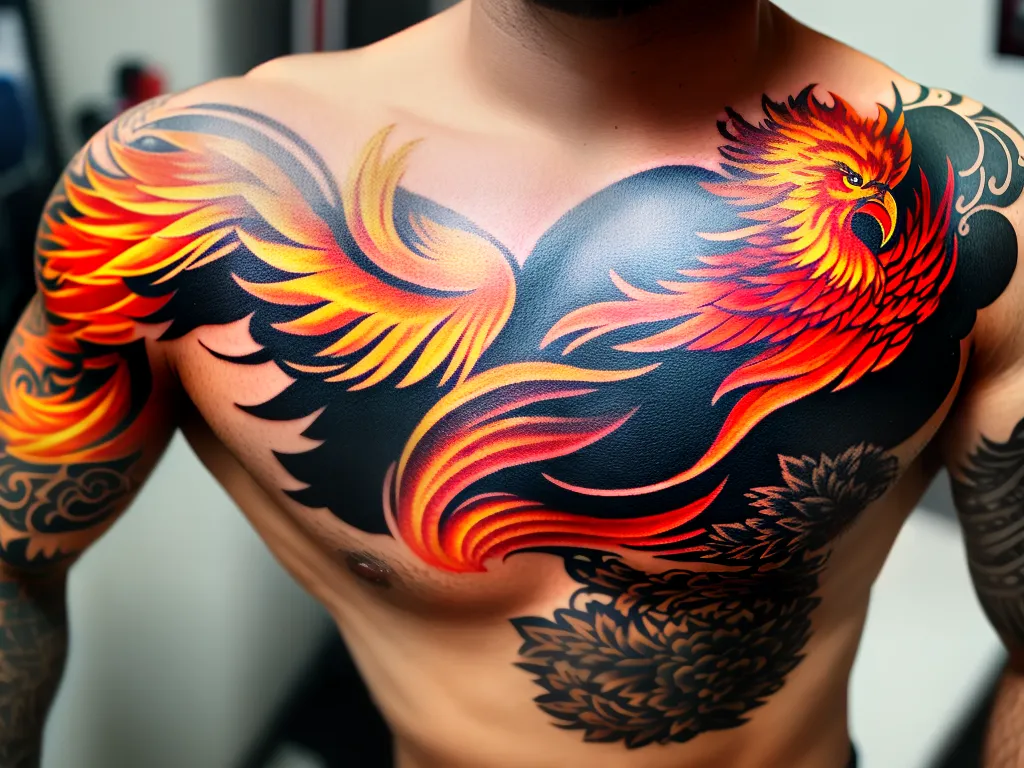 ilustracao tattoo de superacao masculina