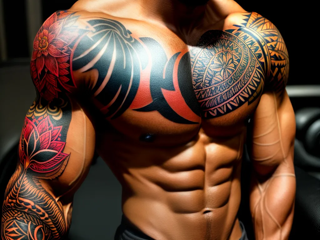 Revolutionize seu Estilo com Tatuagens Masculinas em Pele Morena 8 ilustracao tattoo em pele morena masculina
