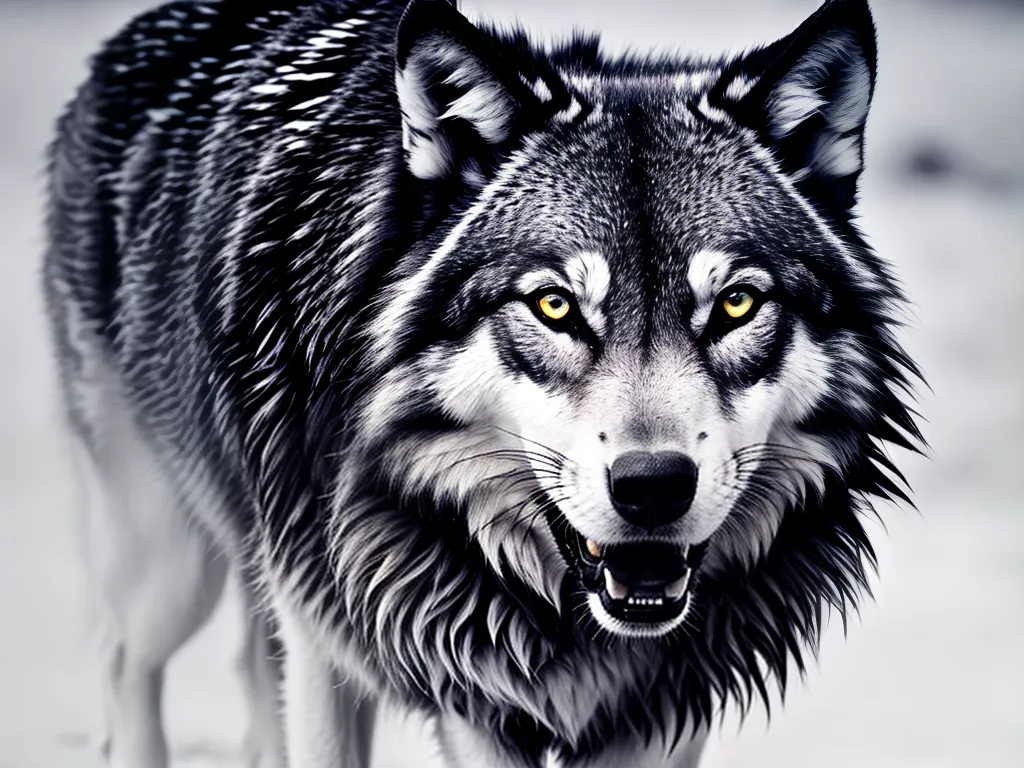 ilustracao tatuagem lobo masculina