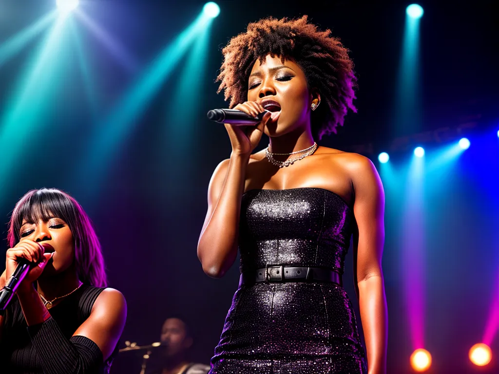 ilustracao vocalista feminina