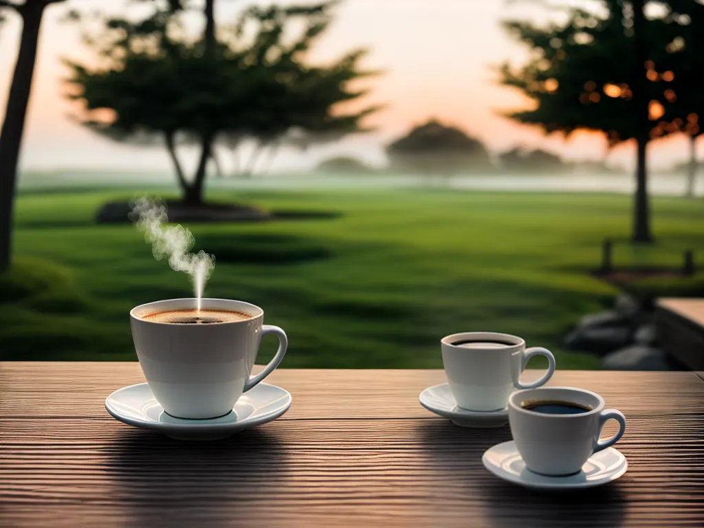 Fotos amanhecer cafe ioga serenidade