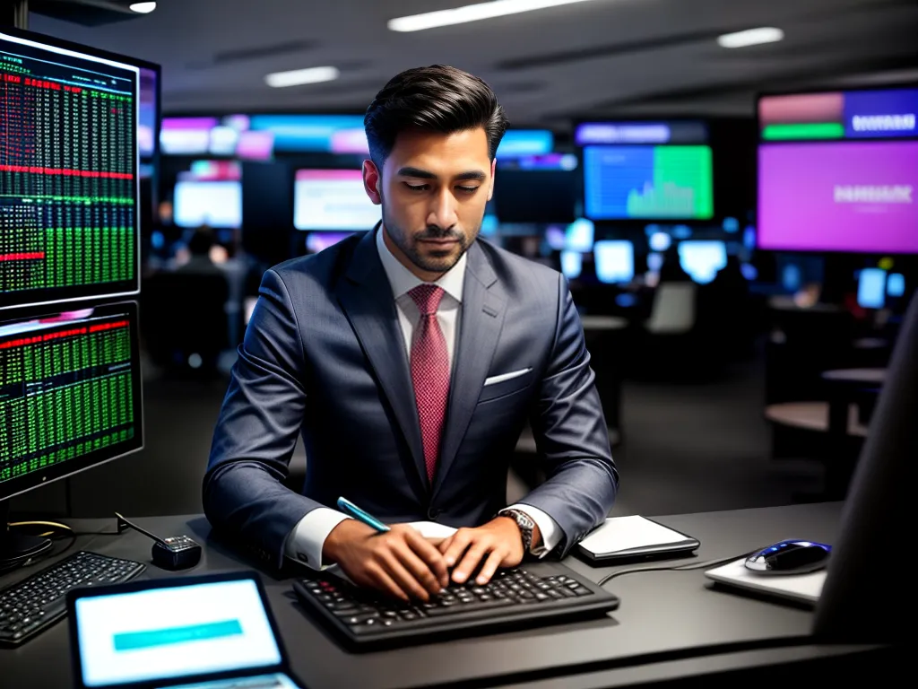 Fotos analista trader investimento bolsa
