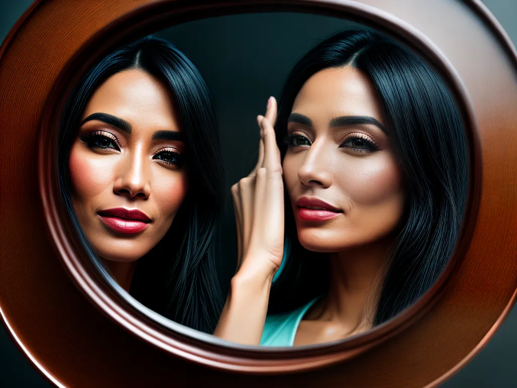 Fotos autorretrato espelho cores