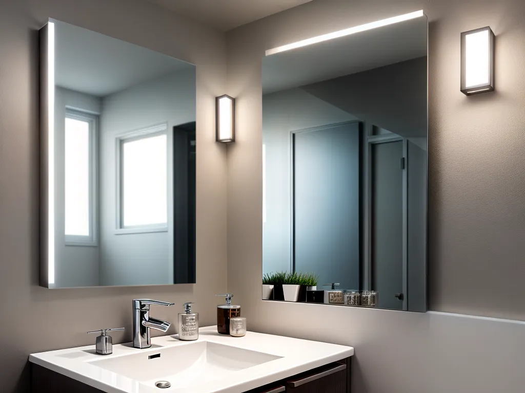 Escolhendo a Melhor Iluminação para o Seu Banheiro Fotos banheiro moderno vaidade cromada