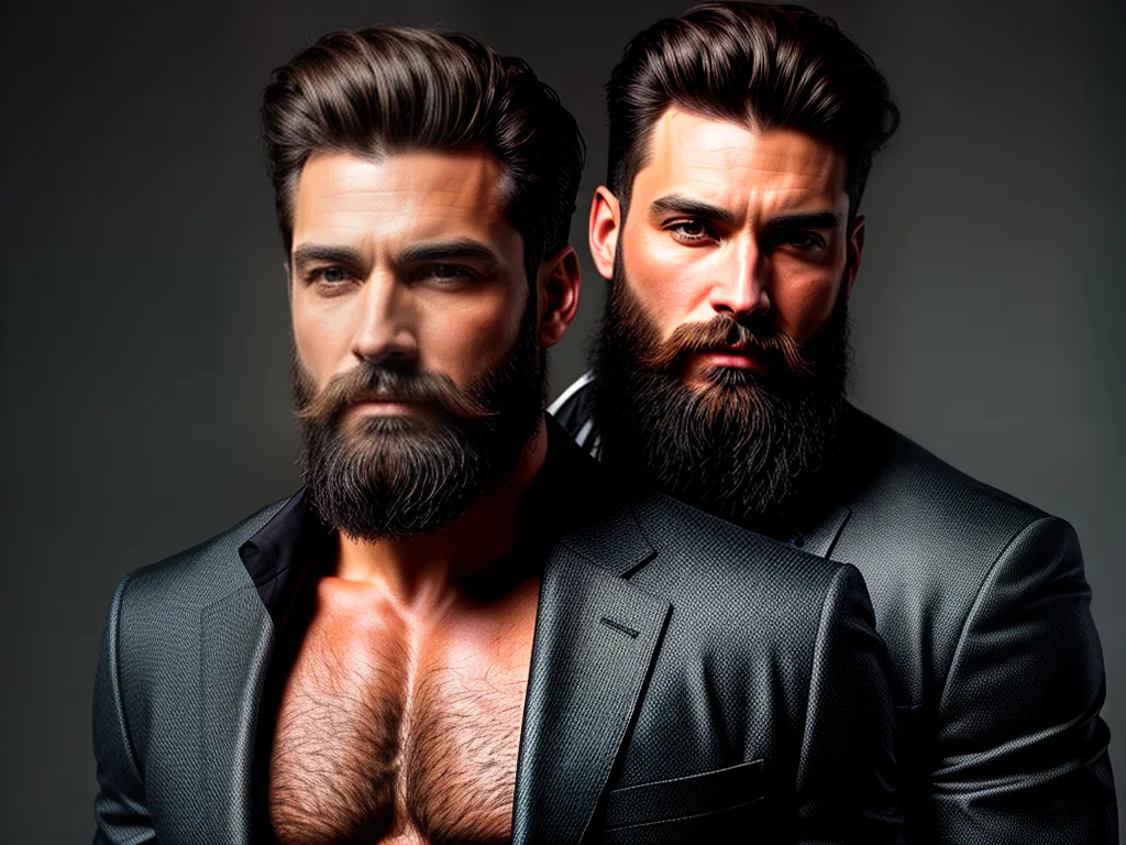 Fotos barba estilizada homem sofisticado