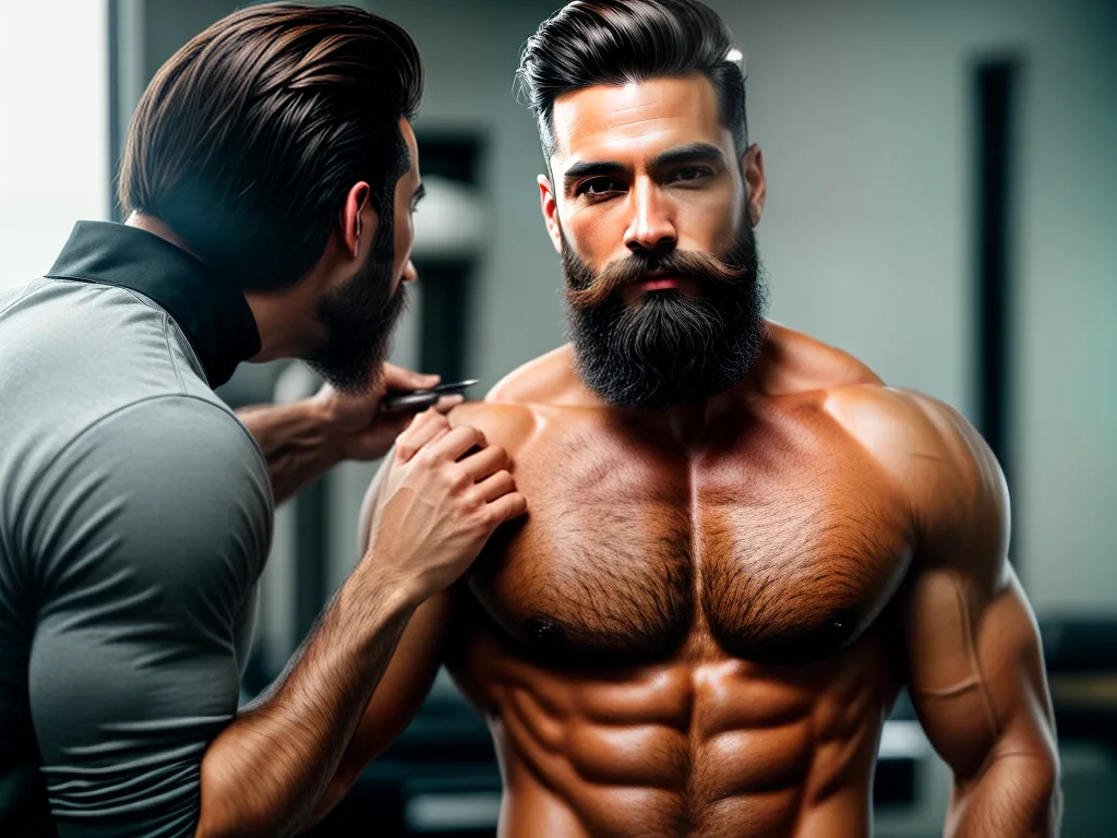 Fotos barba estilizada pente barbaqua