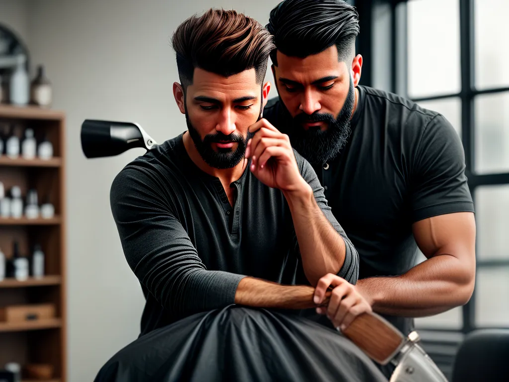 Fotos barbeiro tesoura afiar lamina