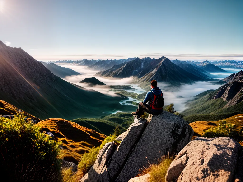 Fotos cadeirante sorrindo paisagem montanha