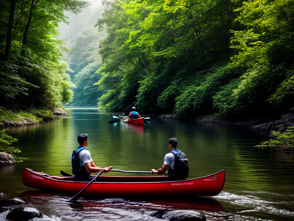 Fotos canoagem rio natureza aventura