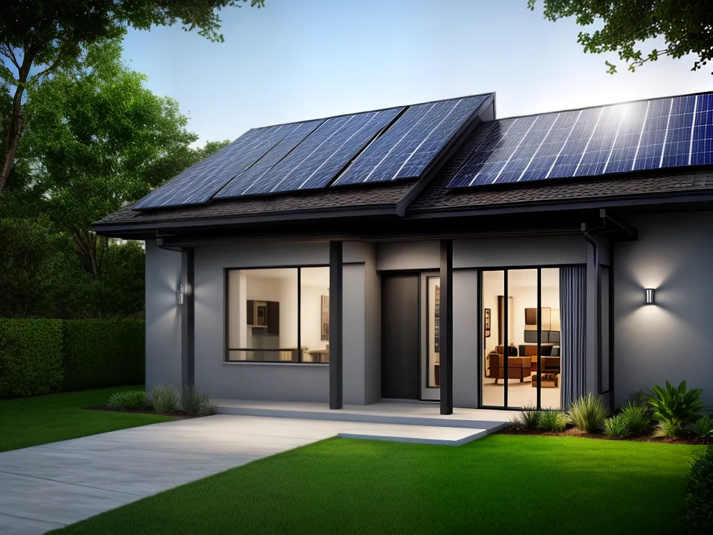 Fotos casa solar paineis renovavel eficiente