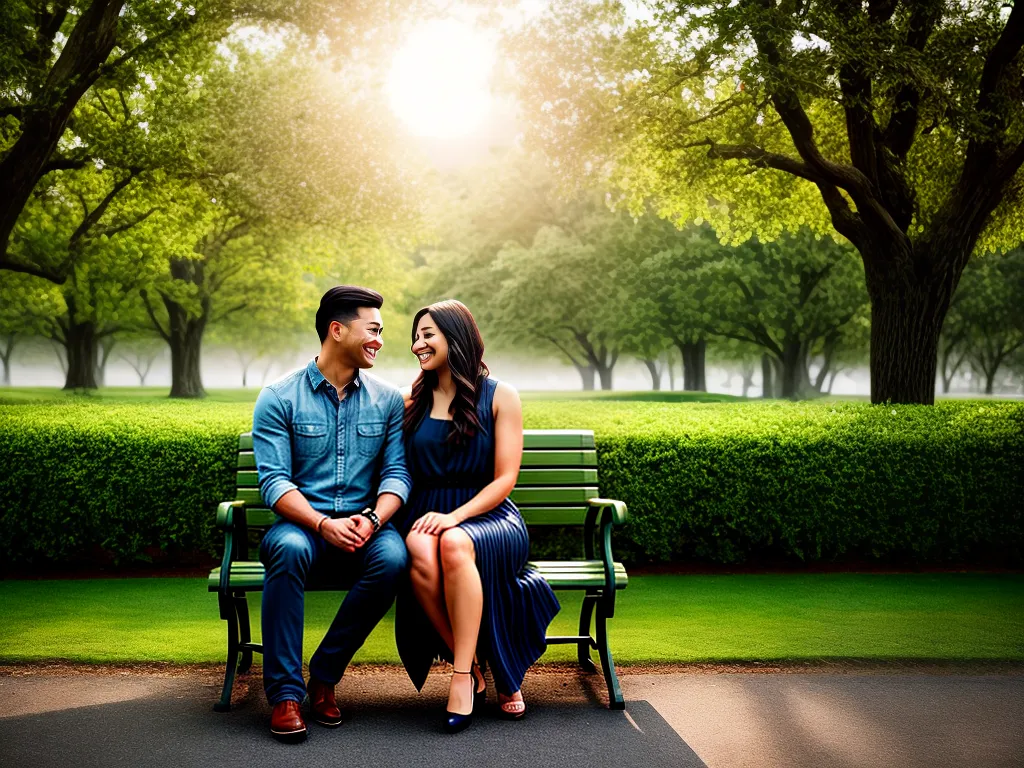 Fotos casal amor parque flores