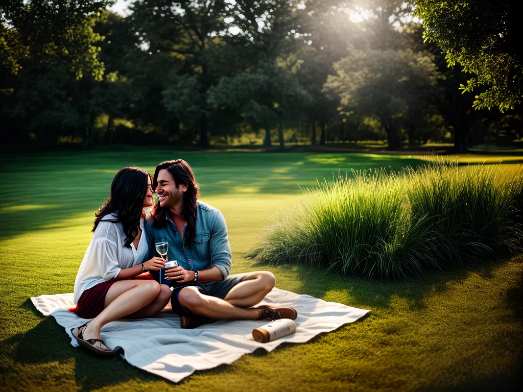 Fotos casal namoratum parque picnic