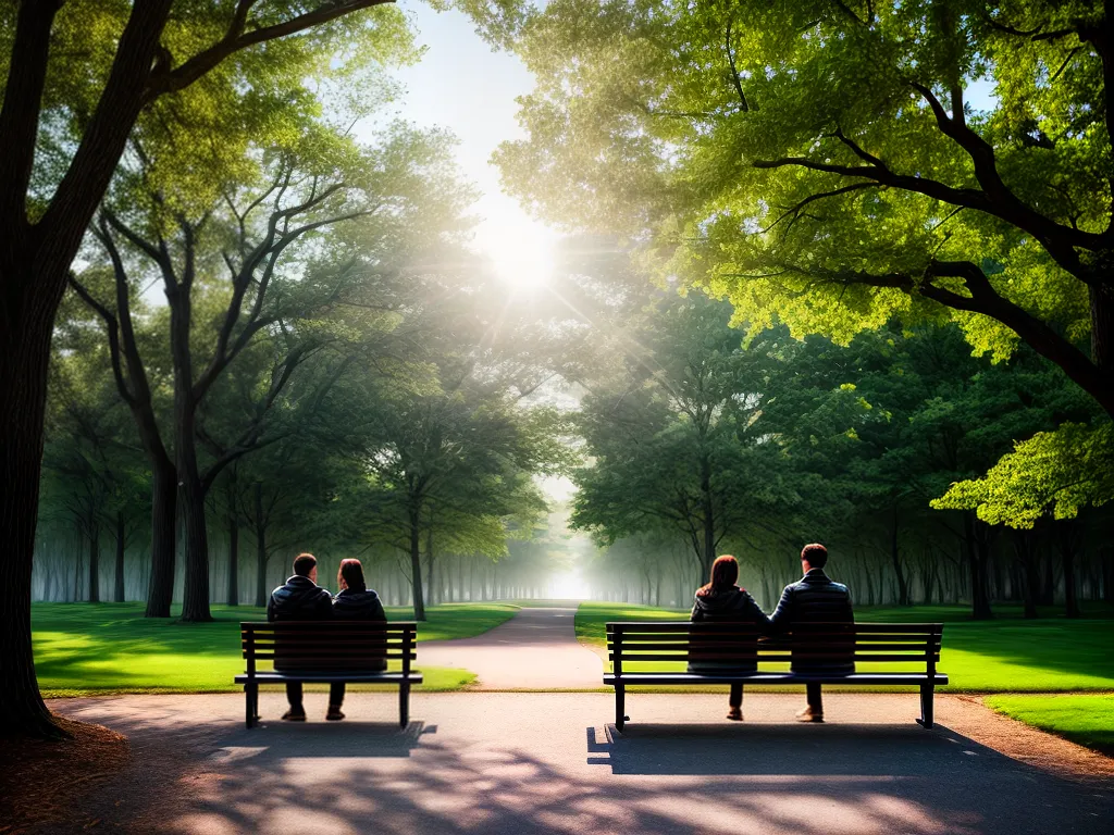 Fotos casal sorrindo banco parque romantico 2