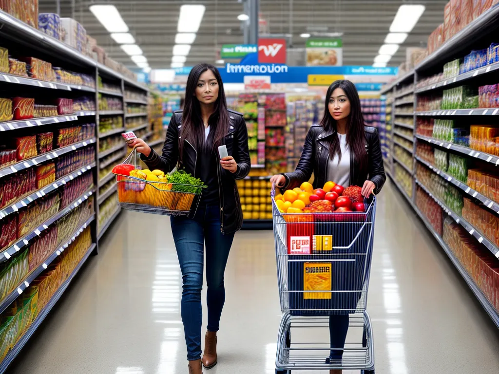 Fotos compras inteligentes supermercado